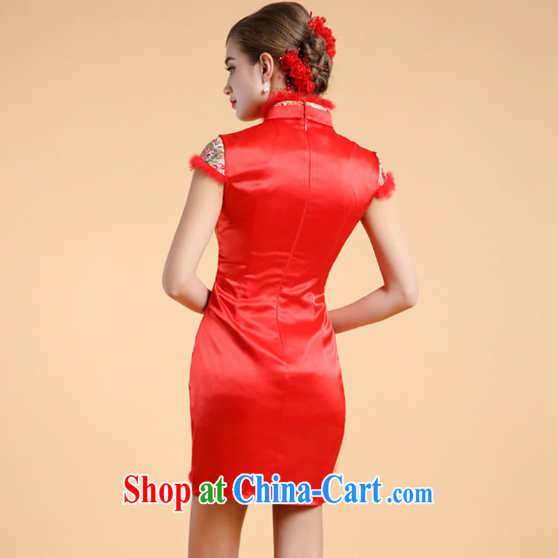 The Chronicles of Narnia 2015 new cheongsam dress short lace wedding toast serving temperament high-end dress wedding dress Red N 14 - 71,304 XL, the Chronicles of Narnia, narnia), and shopping on the Internet