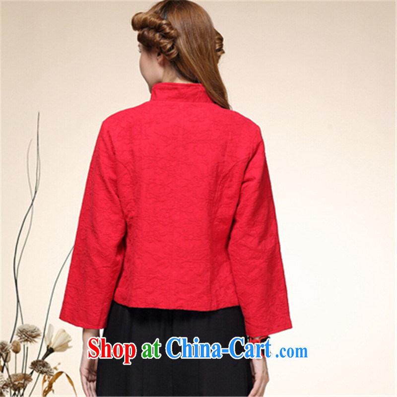 blue dream of 2014 autumn and winter, new Chinese wind National wind female Chinese Tang with improved Han-jacket red M and the blue dream (lansedemeng), and, on-line shopping