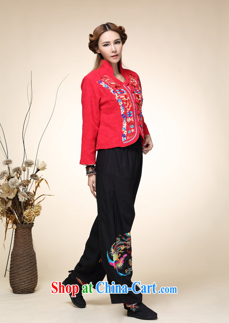 blue dream 2014 autumn and winter New Tang with improved Han-Chinese ethnic wind lantern pants girls pants high waist black are code pictures, price, brand platters! Elections are good character, the national distribution, so why buy now enjoy more preferential! Health