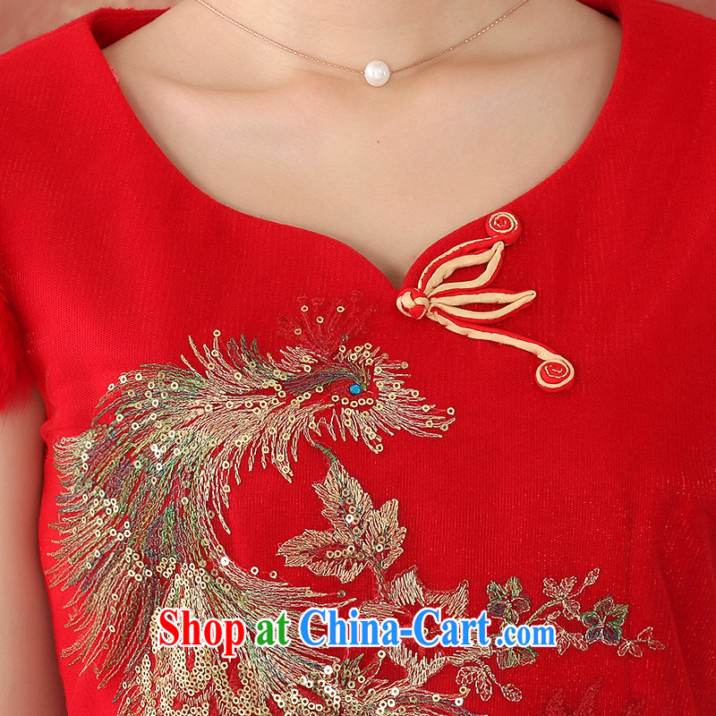 Autumn 2014 the new bride with wedding dresses red Chinese Dress toast serving China wind embroidery dresses 344,628 red XXL, Oriental and nobles, and shopping on the Internet