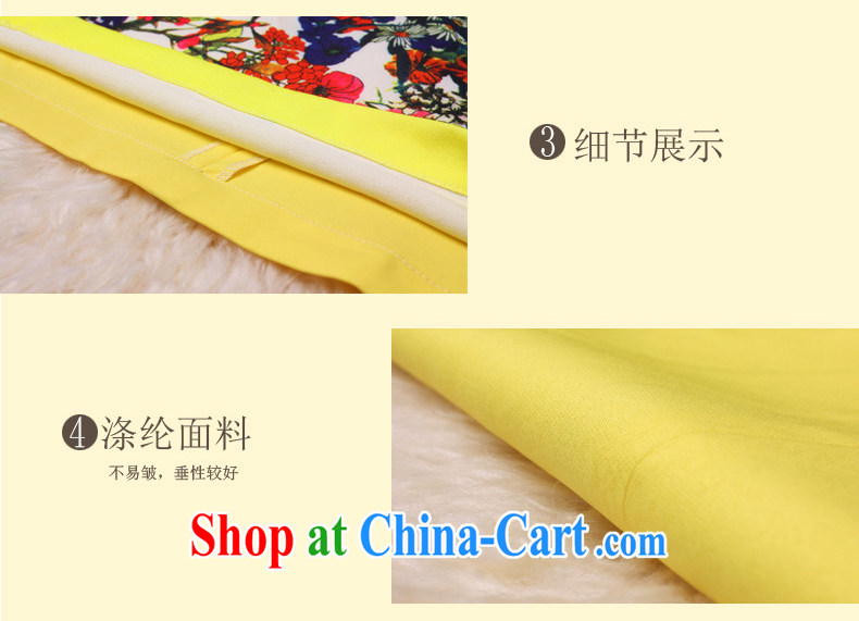 cheongsam dress style daily improved stylish short summer 2014 new flouncing, leading edge yellow dress virgin XXL pictures, price, brand platters! Elections are good character, the national distribution, so why buy now enjoy more preferential! Health