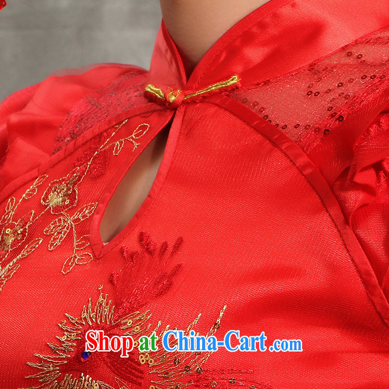 wedding dresses red bows service 2014 new dresses wedding bridal Chinese style LIFU obsessed with festive red XXL pictures, price, brand platters! Elections are good character, the national distribution, so why buy now enjoy more preferential! Health