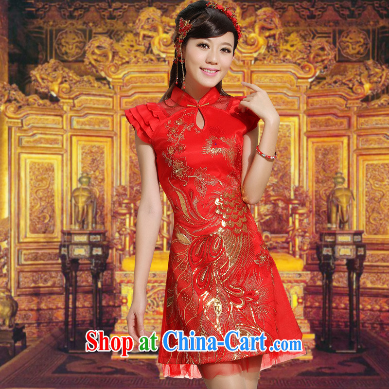 wedding dresses red bows service 2014 new wedding dresses bride Chinese style LIFU obsessed with festive red XXL, music, and shopping on the Internet