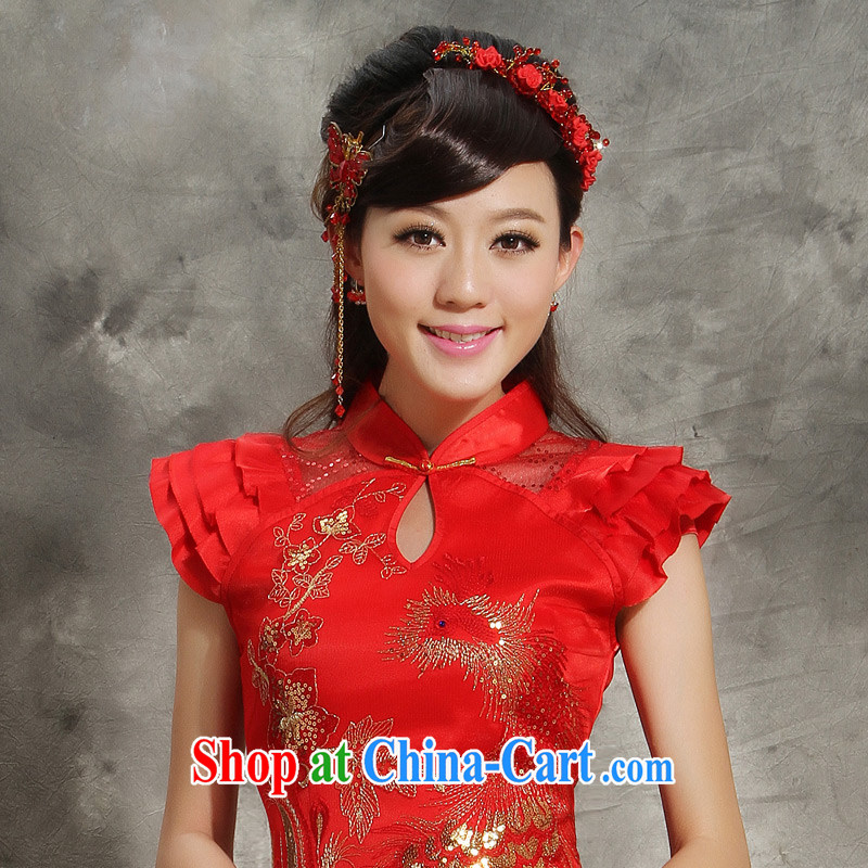 wedding dresses red bows service 2014 new wedding dresses bride Chinese style LIFU obsessed with festive red XXL, music, and shopping on the Internet
