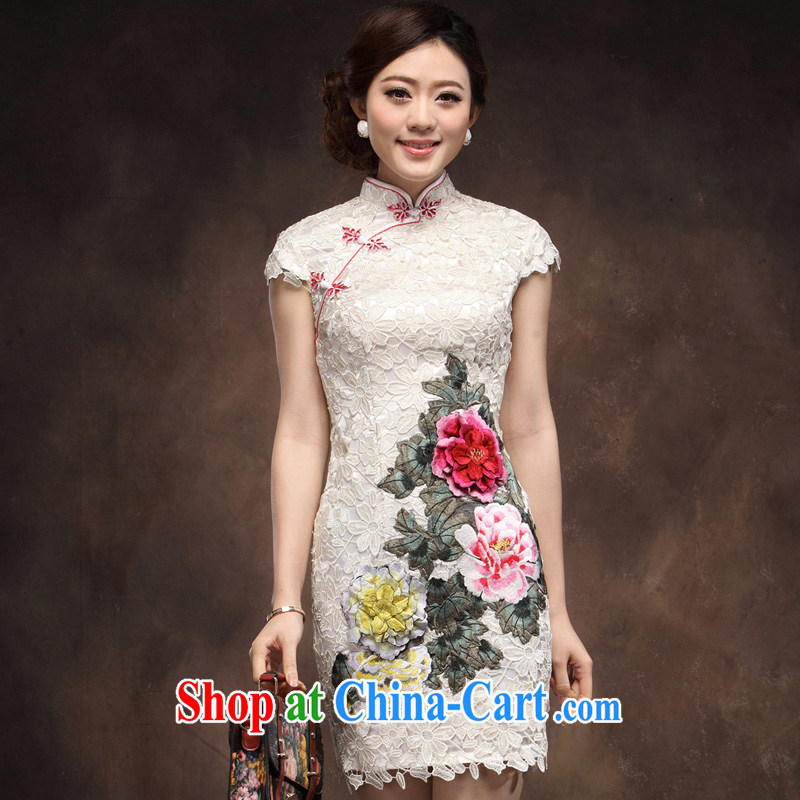 Autumn antique dresses short dresses of embroidery white exclusive fashion bridal mother wedding dress white XXL pictures, price, brand platters! Elections are good character, the national distribution, so why buy now enjoy more preferential! Health