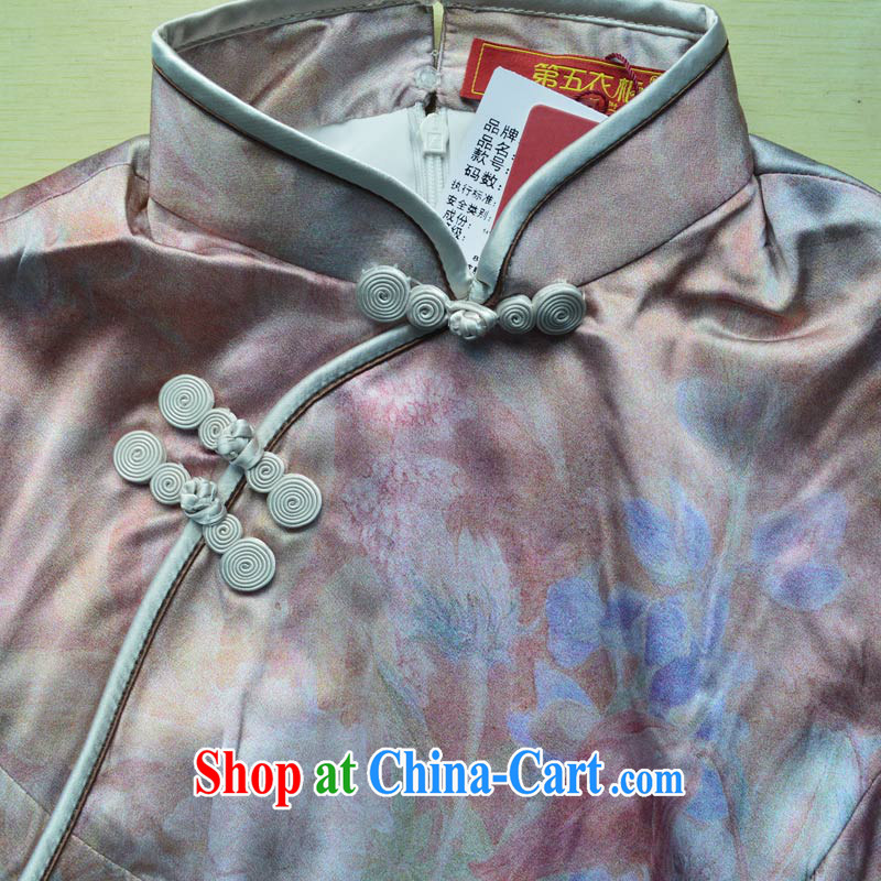 Heavy Silk Dresses new 2014 summer quality women, Ms. day sauna silk dress 5113 - 3 coffee XXL, music, and shopping on the Internet