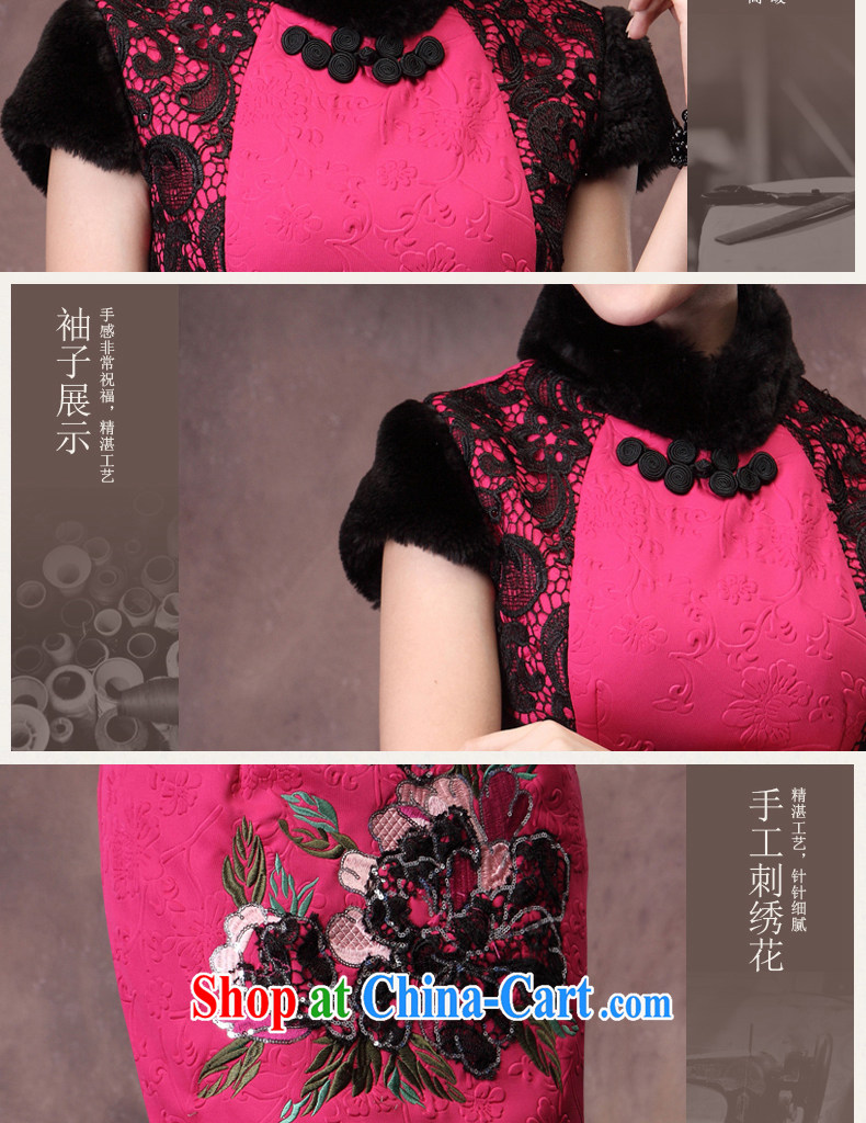 qipao cheongsam dress 2014 new winter retro folder cotton wool for the tie everyday ladies of qipao red XXXL pictures, price, brand platters! Elections are good character, the national distribution, so why buy now enjoy more preferential! Health