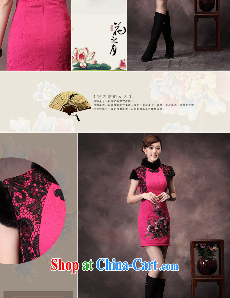 qipao cheongsam dress 2014 new winter retro folder cotton wool for the tie everyday ladies of qipao red XXXL pictures, price, brand platters! Elections are good character, the national distribution, so why buy now enjoy more preferential! Health