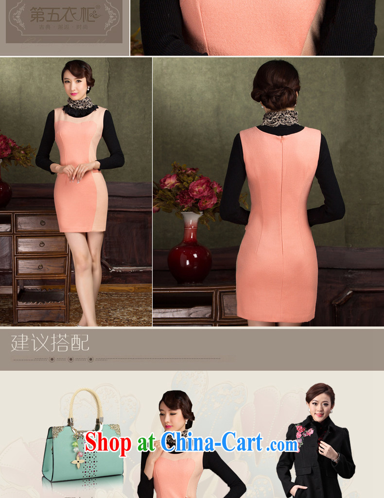 Gross cheongsam qipao Do dress 2014 new winter beauty charm lady sleeveless vest dress pink (no solid) XL pictures, price, brand platters! Elections are good character, the national distribution, so why buy now enjoy more preferential! Health