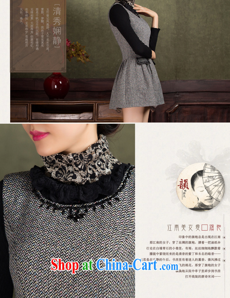 outfit is gross vest skirt autumn and winter 2014 new short temperament beauty warm stylish dresses skirts gray and black XL pictures, price, brand platters! Elections are good character, the national distribution, so why buy now enjoy more preferential! Health