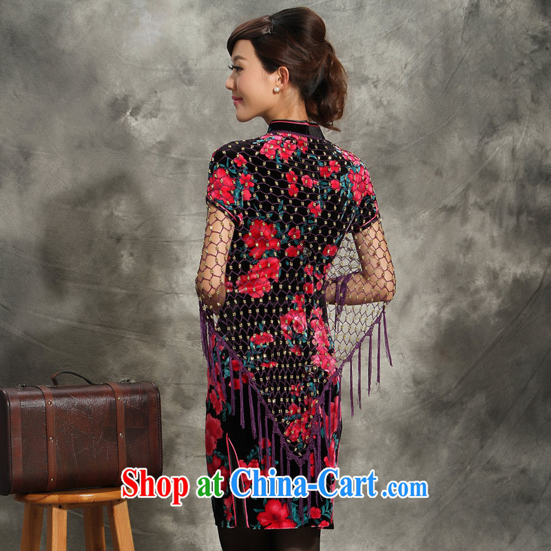 Dresses 2014 new wool Ethnic Wind improved short skirts, waist floral like wedding dresses Mother of skirt red 4 XL pictures, price, brand platters! Elections are good character, the national distribution, so why buy now enjoy more preferential! Health
