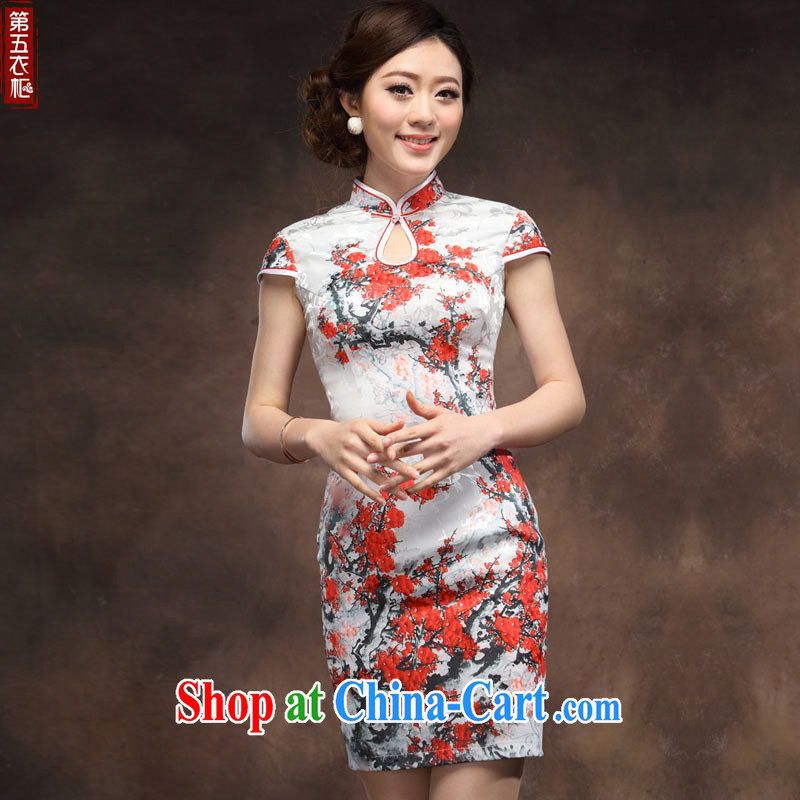 Dresses retro improved cultivating short dresses 2014 summer new Phillips-head stamp wedding dress suit XXL, music, dresses/Tang, and shopping on the Internet