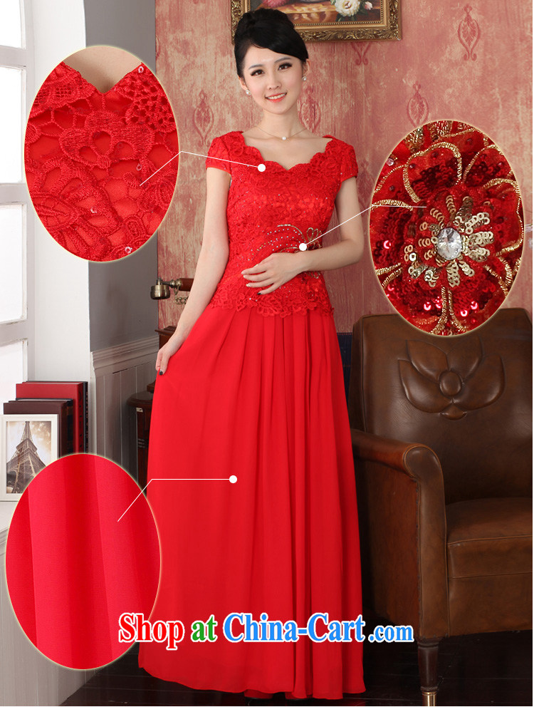 2014 autumn and winter clothes new lace bridal red cheongsam embroidered retro crowsfoot wedding Chinese Dress package mail 564,721 red XL pictures, price, brand platters! Elections are good character, the national distribution, so why buy now enjoy more preferential! Health