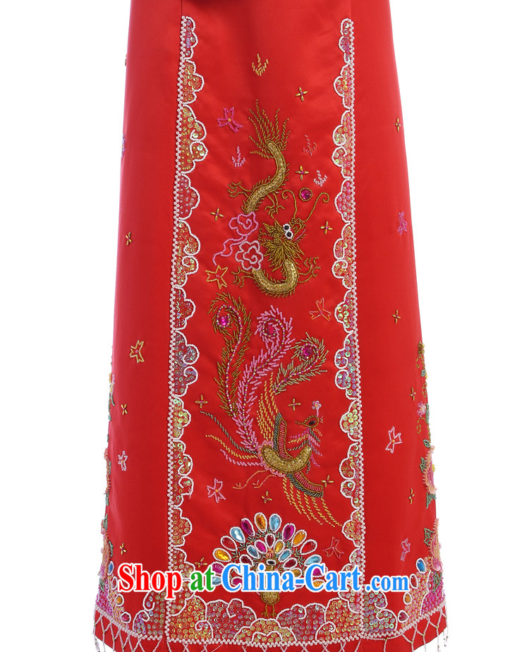Dresses bridal dresses of Phoenix 2014 new retro red embroidery staples married Pearl bows dresses red XXL pictures, price, brand platters! Elections are good character, the national distribution, so why buy now enjoy more preferential! Health