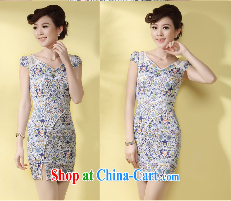 qipao cheongsam dress improved stylish summer 2014 new small the forklift truck sense of style everyday women sincerely robe Orchid XXL pictures, price, brand platters! Elections are good character, the national distribution, so why buy now enjoy more preferential! Health