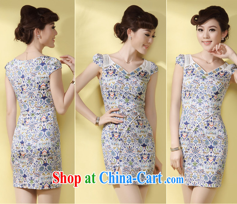 qipao cheongsam dress improved stylish summer 2014 new small the forklift truck sense of style everyday women sincerely robe Orchid XXL pictures, price, brand platters! Elections are good character, the national distribution, so why buy now enjoy more preferential! Health