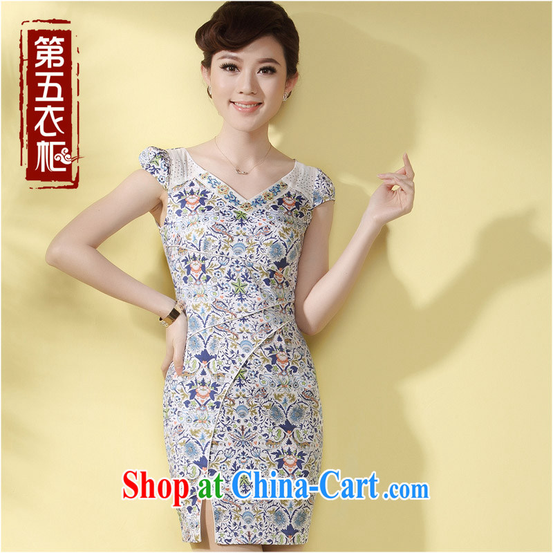 qipao cheongsam dress improved stylish summer 2014 new small the forklift truck sense of style everyday women sincerely robe Orchid XXL, music, and shopping on the Internet