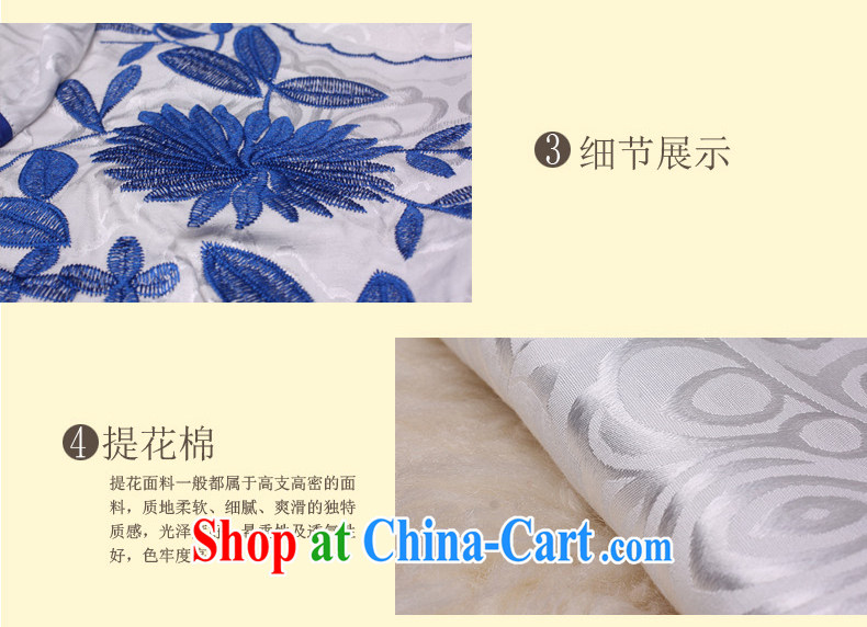 qipao cheongsam dress improved stylish 2014 summer new blue and white porcelain short, elegant beauty female qipao white orchids XXL pictures, price, brand platters! Elections are good character, the national distribution, so why buy now enjoy more preferential! Health