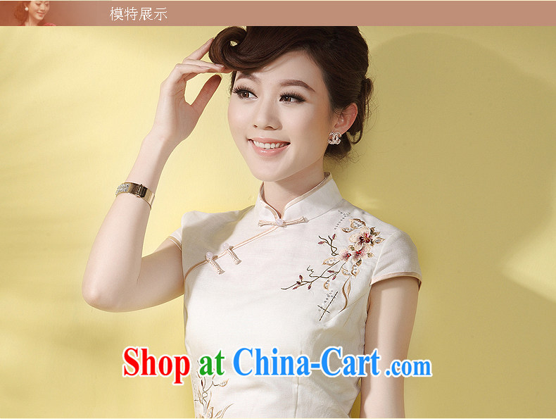 Dresses 2014 summer new cheongsam dress cotton the retro beach on literary light cooked female qipao Purple Pink L pictures, price, brand platters! Elections are good character, the national distribution, so why buy now enjoy more preferential! Health