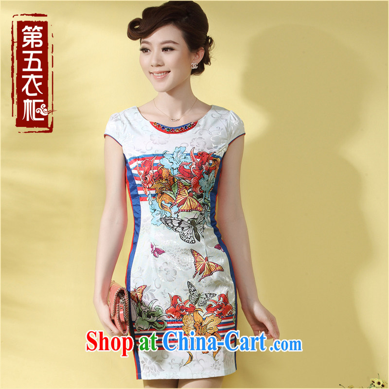 Dresses 2014 new cheongsam dress summer Chinese Ethnic Wind-back Chinese improved daily cheongsam dress suit XXL, music, traditional costumes/Tang, and Internet shopping