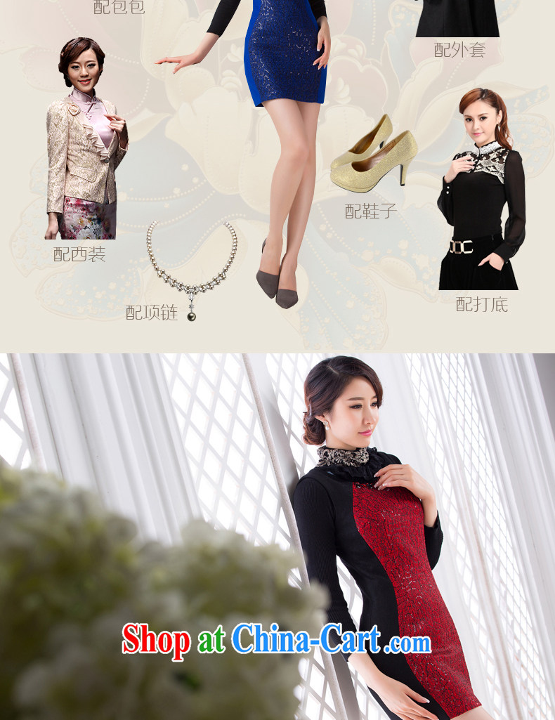 Dresses 2014 fall and winter so gross skirt New Beauty retro embroidery short lady daily sleeveless dresses blue XXL pictures, price, brand platters! Elections are good character, the national distribution, so why buy now enjoy more preferential! Health
