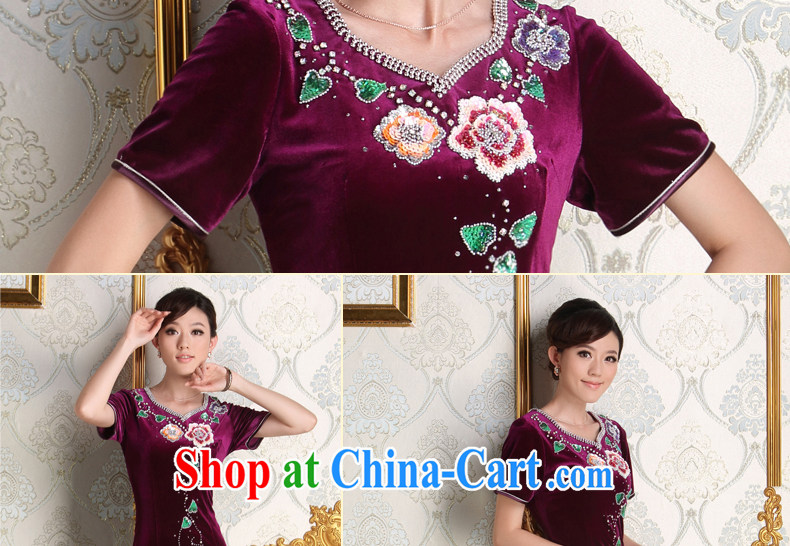 Dresses 2014 New Long, older dress purple the forklift truck bride's mother's wedding plush robes purple XL pictures, price, brand platters! Elections are good character, the national distribution, so why buy now enjoy more preferential! Health