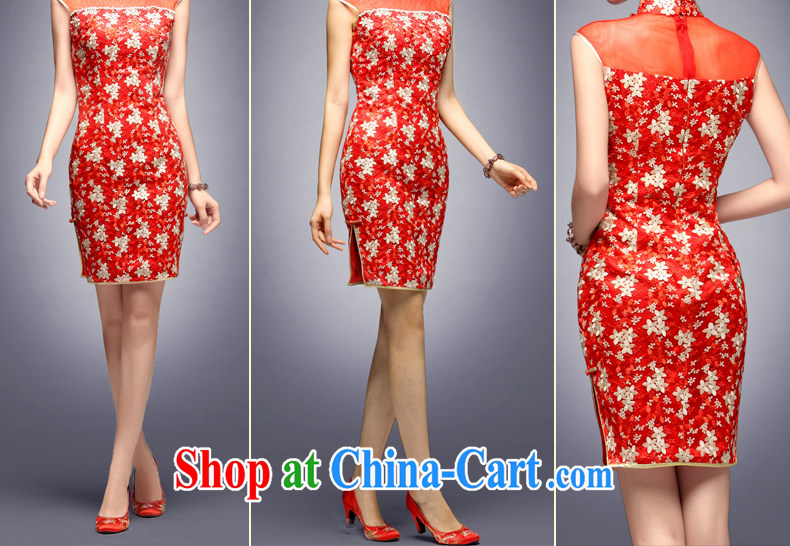 Dresses fall 2014 the sexy lace short, the charge-back dress the betrothal back door red festive dresses skirt red L pictures, price, brand platters! Elections are good character, the national distribution, so why buy now enjoy more preferential! Health