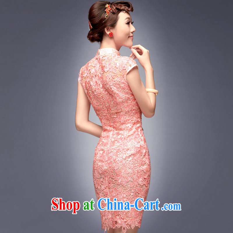 Dresses fall 2014 new short stylish pink bridesmaid toast served with sister dresses wedding dress skirt pink L, music, and shopping on the Internet