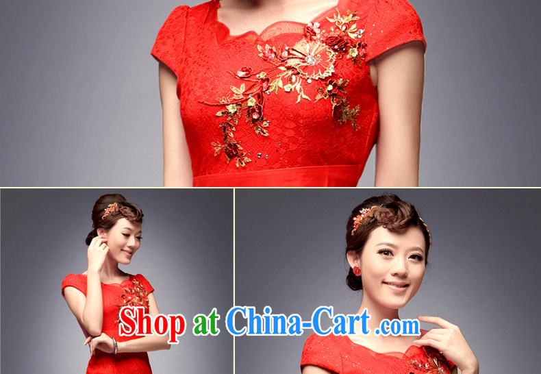 Dresses fall 2014 the bridal dresses stylish new toast serving red lace short wedding dresses red L pictures, price, brand platters! Elections are good character, the national distribution, so why buy now enjoy more preferential! Health