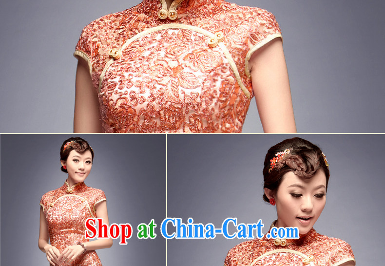 Dresses fall 2014 load, Evening Dress retro bridesmaid high load pink Chinese long marriage dresses orange toner XXL pictures, price, brand platters! Elections are good character, the national distribution, so why buy now enjoy more preferential! Health