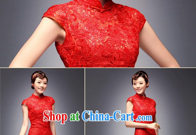 Dresses fall 2014 the bridal gown new toast serving short retro improved stylish wedding dresses red L pictures, price, brand platters! Elections are good character, the national distribution, so why buy now enjoy more preferential! Health