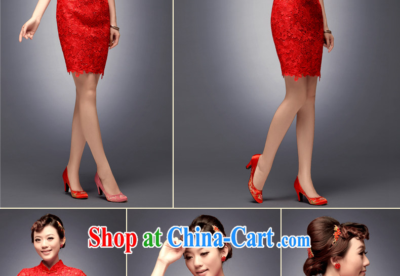 Dresses fall 2014 the bridal gown new toast serving short retro improved stylish wedding dresses red L pictures, price, brand platters! Elections are good character, the national distribution, so why buy now enjoy more preferential! Health