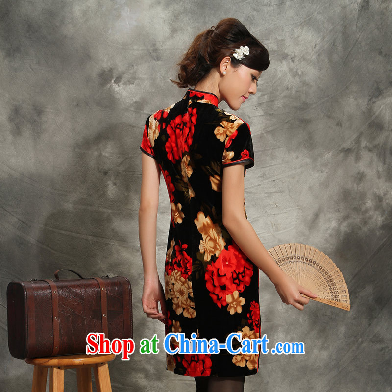 Velvet cheongsam cheongsam dress 2014 new, I Short Name Yuan wedding large, mother load dresses saffron 4 XL pictures, price, brand platters! Elections are good character, the national distribution, so why buy now enjoy more preferential! Health