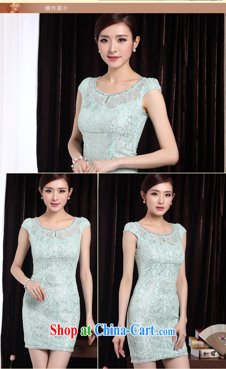 Cultivating cheongsam style lace sexy qipao 2014 new stylish and improved female Chinese cheongsam dress purple toner XXL pictures, price, brand platters! Elections are good character, the national distribution, so why buy now enjoy more preferential! Health