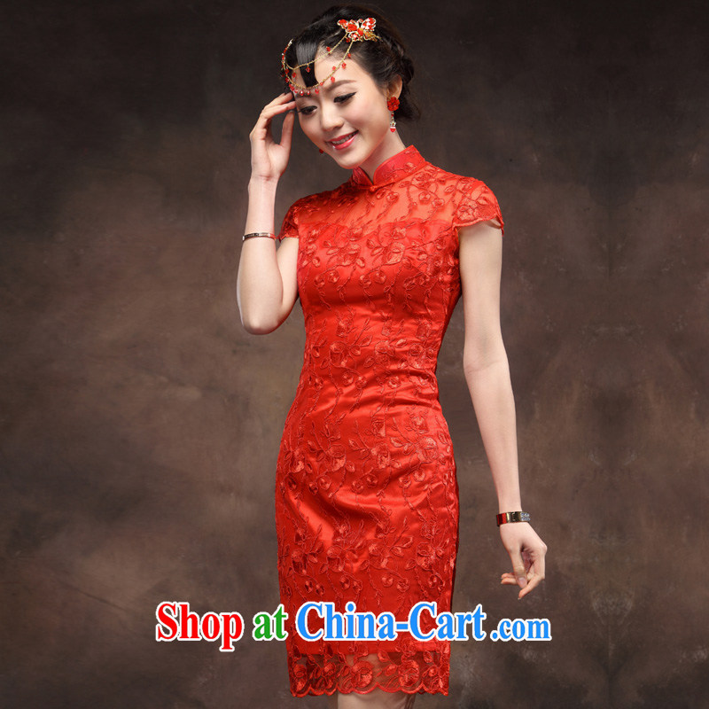 Toasting Service Bridal Fashion red dresses wedding dress skirt the doors 2014 new lace wedding dresses red XXL pictures, price, brand platters! Elections are good character, the national distribution, so why buy now enjoy more preferential! Health