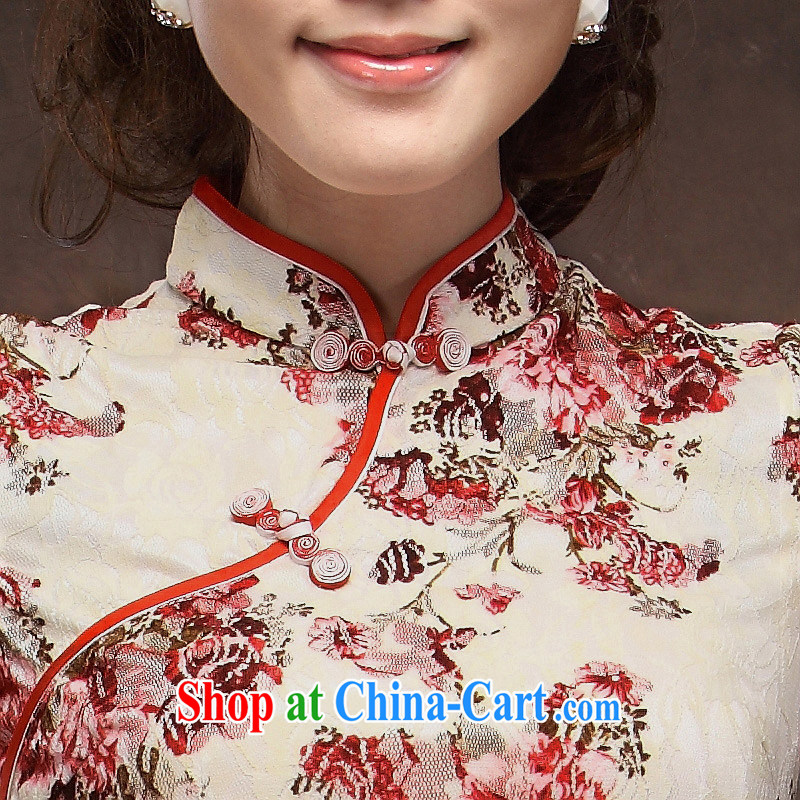 Chinese qipao improved festive lace dresses new 2014 summer stylish wedding MOM dress suit XXXL, music, and shopping on the Internet