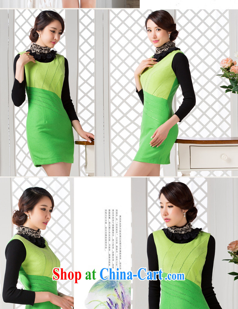 Winter Sweater Vest so as 2014 new embroidery beauty aura I sleeveless daily fashion improved lady dresses green XXL pictures, price, brand platters! Elections are good character, the national distribution, so why buy now enjoy more preferential! Health