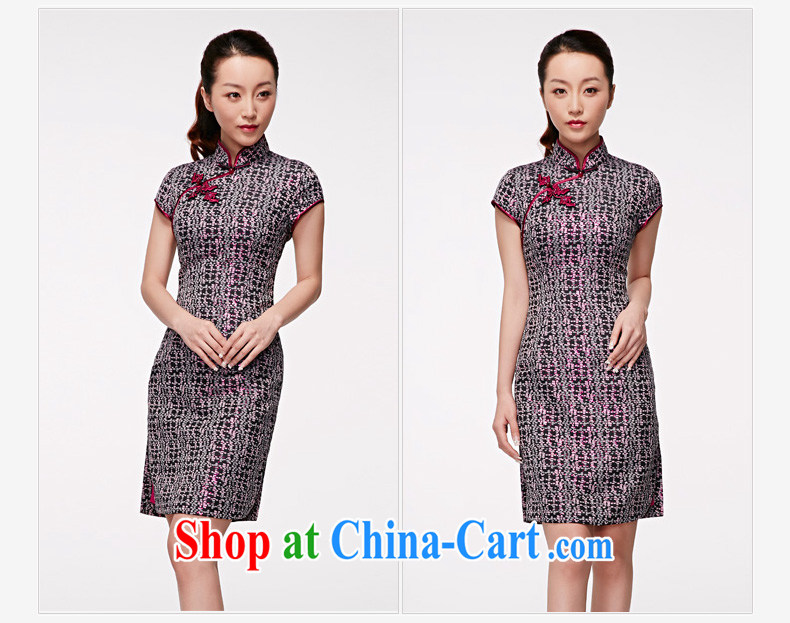 Wood is really a spring 2015 new Chinese, for classic short-sleeved qipao dresses 22,185 01 black XXL (B) pictures, price, brand platters! Elections are good character, the national distribution, so why buy now enjoy more preferential! Health