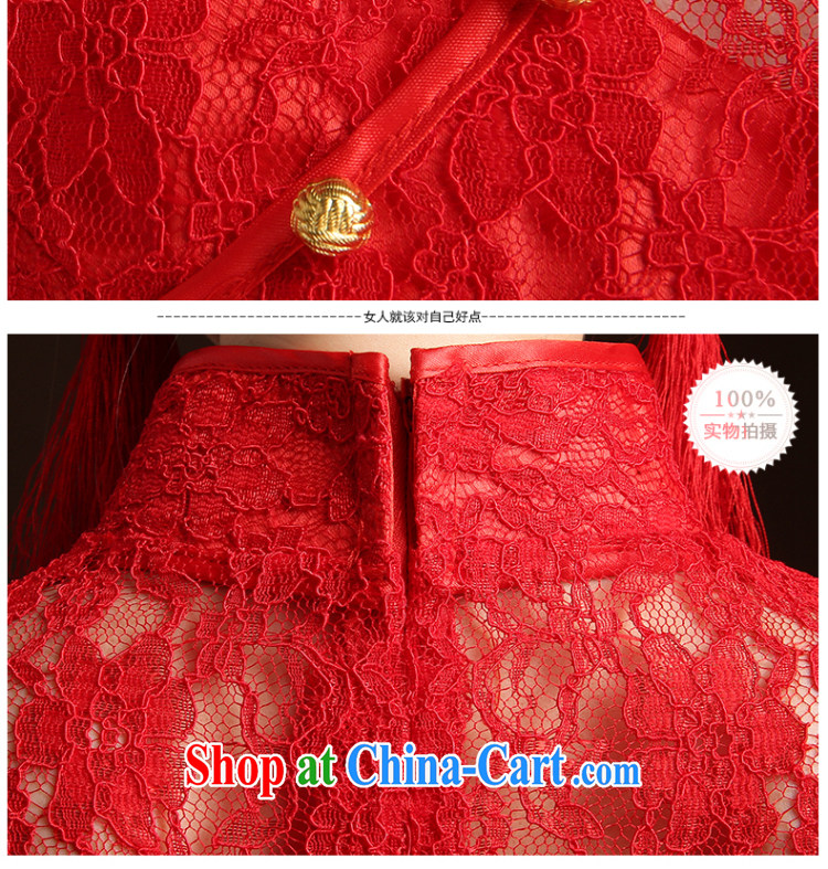 Qi wei summer 2015 New red short marriages served toast cheongsam Chinese, for cultivating package and improved bows service wedding dresses red S pictures, price, brand platters! Elections are good character, the national distribution, so why buy now enjoy more preferential! Health
