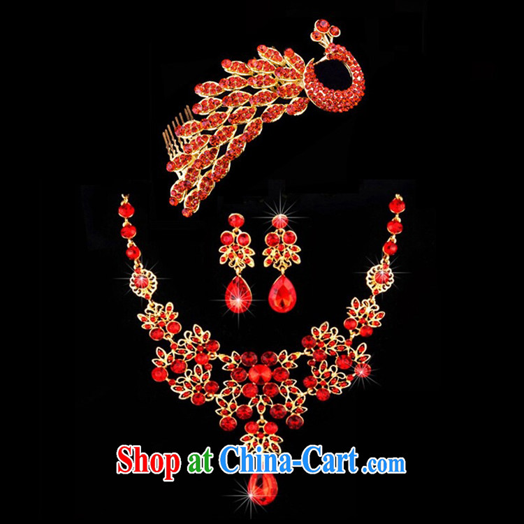 Honey, bride 2015 New Red jewelry necklace earrings Crown Kit bridal wedding dresses toast clothing accessories pictures, price, brand platters! Elections are good character, the national distribution, so why buy now enjoy more preferential! Health