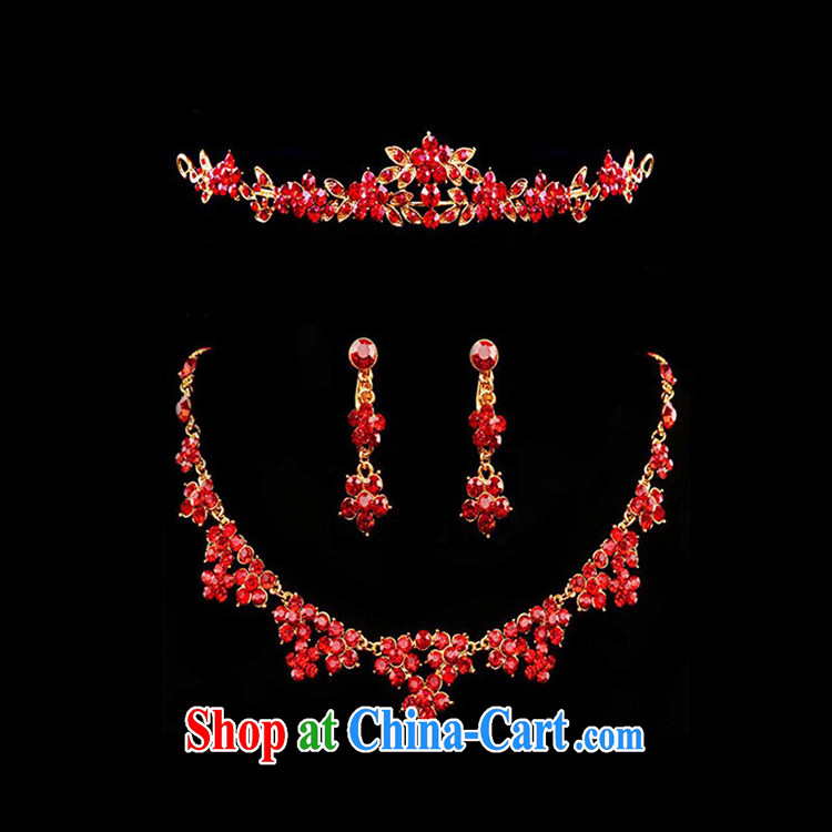 Honey, bride new, red accessories necklaces earrings Crown package bridal wedding dresses bows dress clothes and jewelry and ornaments red pictures, price, brand platters! Elections are good character, the national distribution, so why buy now enjoy more preferential! Health
