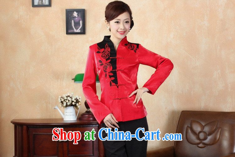 Jessup, autumn and winter, the autumn is the collar manual tie embroidered Chinese female T-shirt jacket J 0063 red XXL pictures, price, brand platters! Elections are good character, the national distribution, so why buy now enjoy more preferential! Health