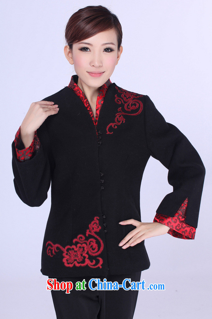 Jessup, autumn and winter, the autumn is the collar embroidered hand tie Chinese T-shirt girl jacket J 0062 black XXXL pictures, price, brand platters! Elections are good character, the national distribution, so why buy now enjoy more preferential! Health