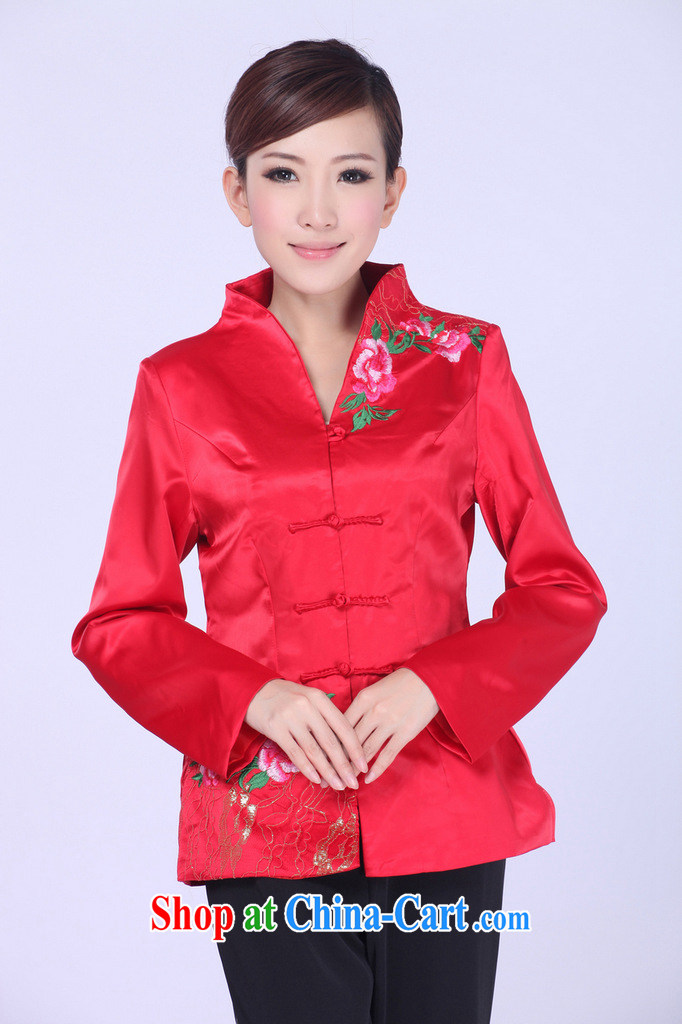Jessup, autumn and winter, new fall retro fitted the collar embroidered manual for cultivating Chinese T-shirt girl jacket J 0060 red XXXL pictures, price, brand platters! Elections are good character, the national distribution, so why buy now enjoy more preferential! Health