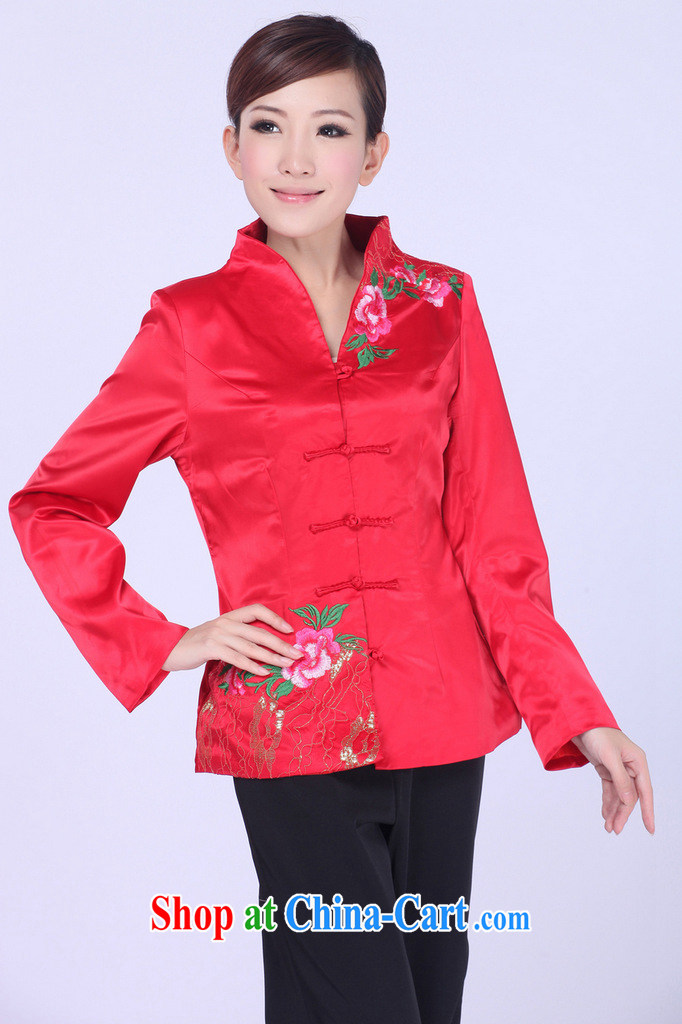 Jessup, autumn and winter, new fall retro fitted the collar embroidered manual for cultivating Chinese T-shirt girl jacket J 0060 red XXXL pictures, price, brand platters! Elections are good character, the national distribution, so why buy now enjoy more preferential! Health