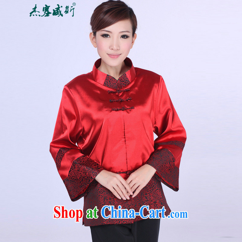 Jessup, autumn and winter, the autumn with retro style, for manual for Chinese Dress Tang jackets J 0059 red XXXL