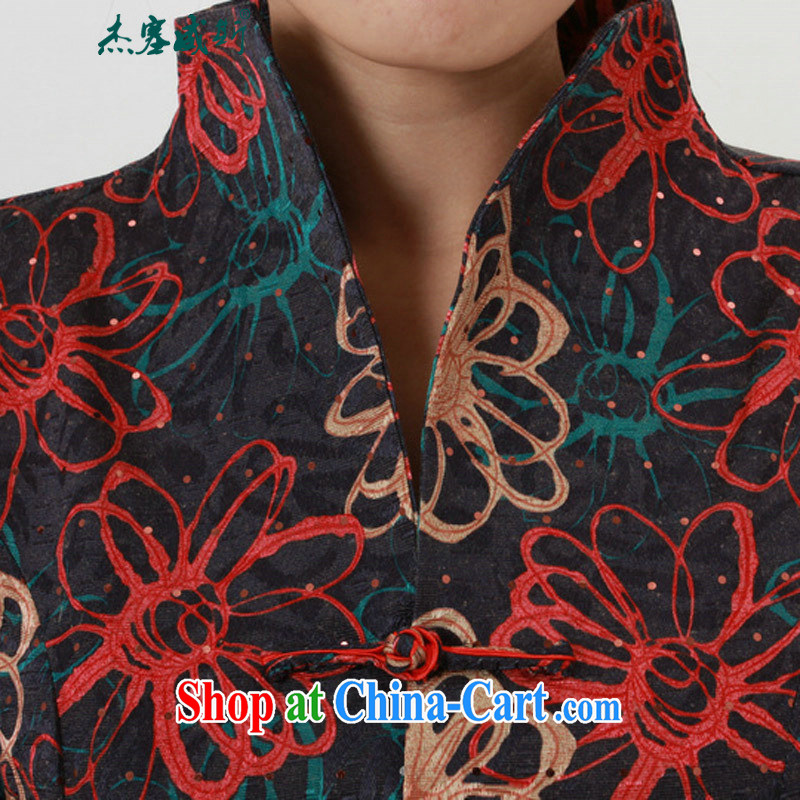 Cheng Kejie, Wiesbaden, autumn and winter, the antique and elegant, for manually click the snap-in, long-tang on T-shirt jacket J 0054 figure XXXL, Jessup, qipao/Tang, and shopping on the Internet