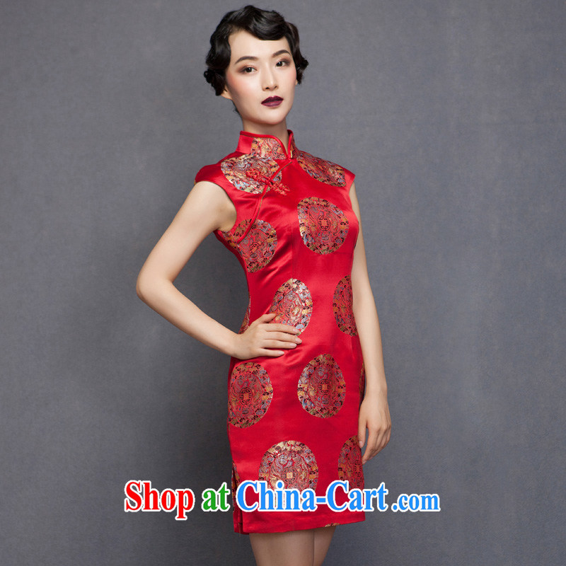 Winter dresses wood is really the 2015 spring new brides with marriage toast cheongsam dress 32,566 04 deep red XXL (A), wood really has, shopping on the Internet