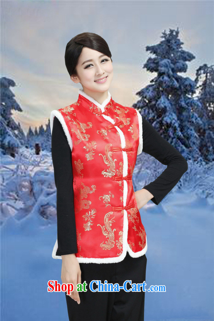 Jessup, autumn and winter, new collar, manual for the folder vest Chinese clothing ethnic clothing Tang jackets M 2370 - 2 red XXXL pictures, price, brand platters! Elections are good character, the national distribution, so why buy now enjoy more preferential! Health