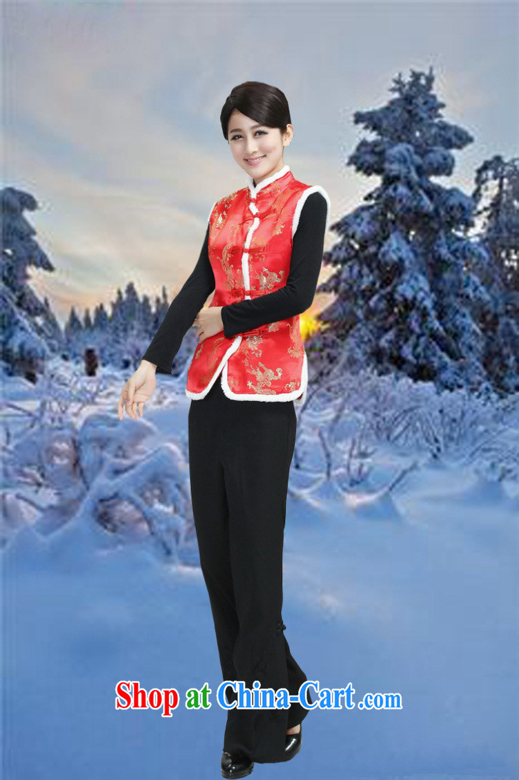 Jessup, autumn and winter, new collar, manual for the folder vest Chinese clothing ethnic clothing Tang jackets M 2370 - 2 red XXXL pictures, price, brand platters! Elections are good character, the national distribution, so why buy now enjoy more preferential! Health